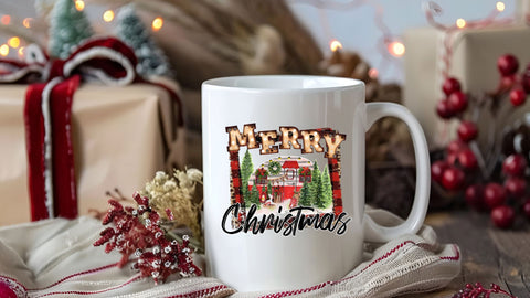 Merry Christmas Camper PNG | Vintage Holiday Camper Sublimation Design | Retro Christmas Sublimation Sublimation Print Perfect Design Shop 