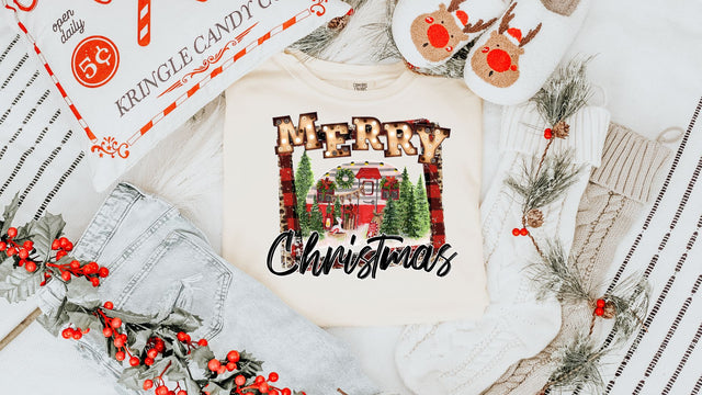 Merry Christmas Camper PNG | Vintage Holiday Camper Sublimation Design | Retro Christmas Sublimation Sublimation Print Perfect Design Shop 