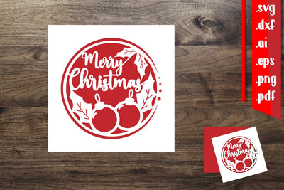 Merry Christmas Card | Christmas Card 2.5 SVG zafrans studio 