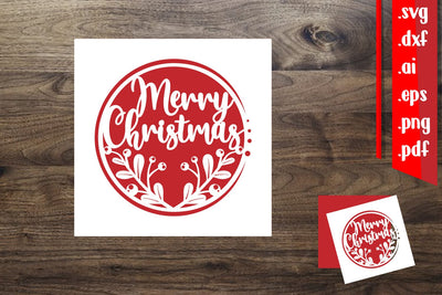 Merry Christmas Card|Christmas Card 2.2 SVG zafrans studio 