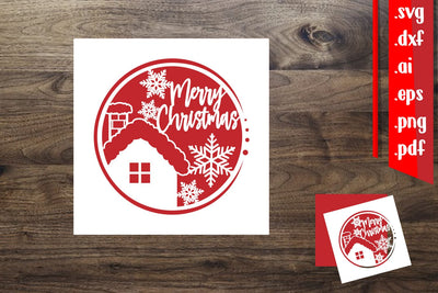 Merry Christmas Card|Christmas Card 2.3 SVG zafrans studio 