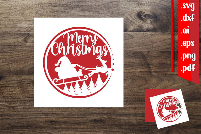 Merry Christmas Card|Christmas Card 2.6 SVG zafrans studio 