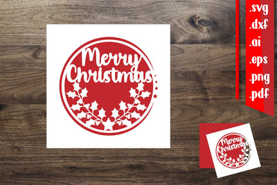 Merry Christmas Card|Christmas Card 2.8 SVG zafrans studio 