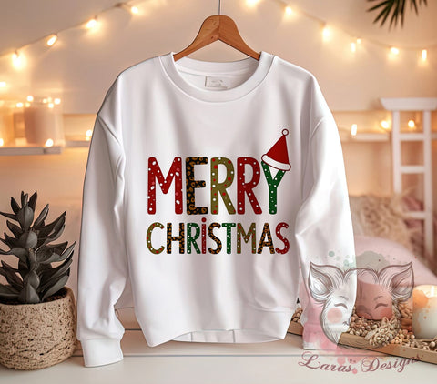 Merry Christmas, Christmas PNG, Sublimation Design, Holiday Decor, Digital Download, Festive Graphics, Xmas Decor, Christmas Art Sublimation Lara' s Designs 