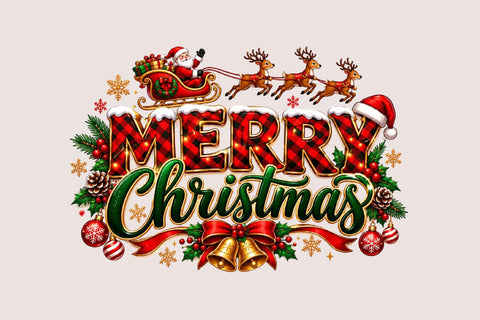 Merry Christmas Christmas PNG Sublimation SVGArt 