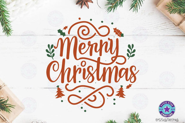 Merry Christmas, Christmas Quote SVG Design, Christmas Sublimation SVG FiveStarCrafting 