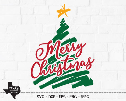 Merry Christmas | Christmas SVG SVG Texas Southern Cuts 