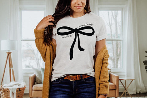 Merry Christmas Coquette SVG SVG Pickled Thistle Creative 