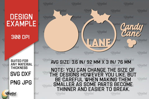 Merry Christmas Decor Laser Cut. Christmas Decoration SVG SVG Evgenyia Guschina 