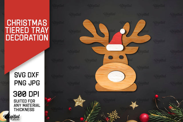 Merry Christmas Decor Laser Cut. Christmas Decoration SVG SVG Evgenyia Guschina 