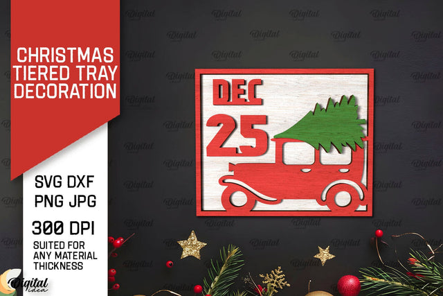 Merry Christmas Decor Laser Cut. Christmas Decoration SVG SVG Evgenyia Guschina 