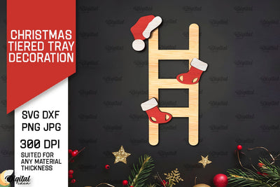 Merry Christmas Decor Laser Cut. Christmas Decoration SVG SVG Evgenyia Guschina 