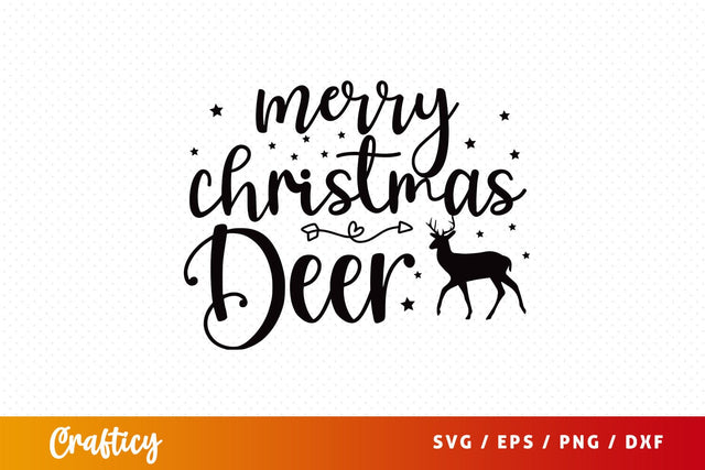 Merry christmas deer SVG Design SVG Designangry 