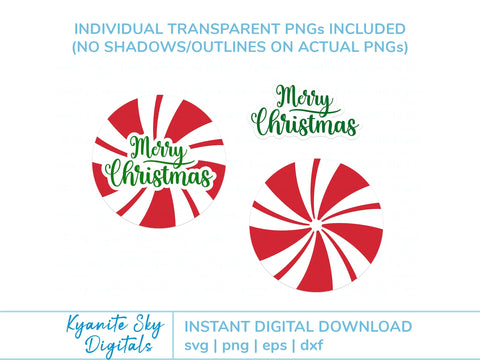 Merry Christmas Door Hanger round sign SVG SVG Kyanite Sky Digitals 