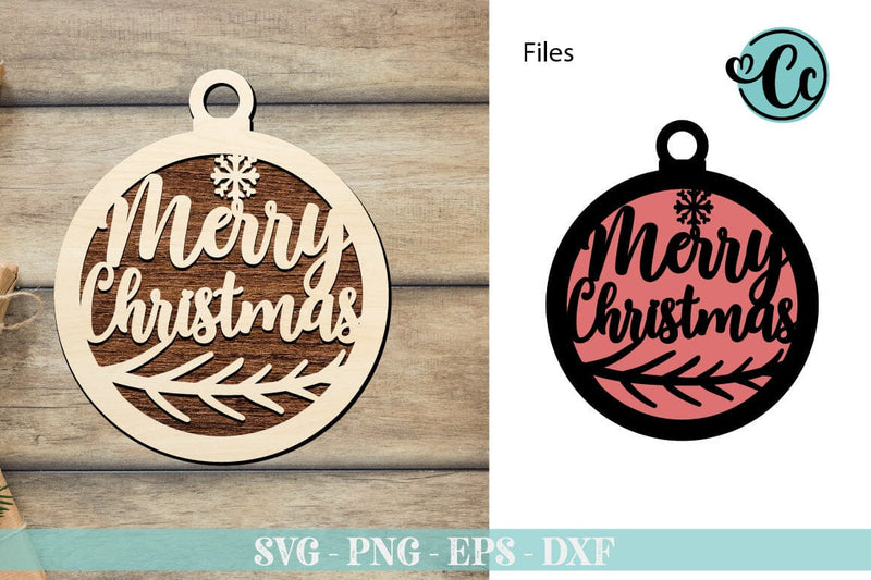 Merry Christmas Door Hanger SVG Bundle, Laser cut files bundle - So Fontsy
