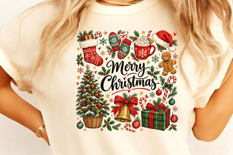 Merry Christmas Elements Set PNG Sublimation SVGista 