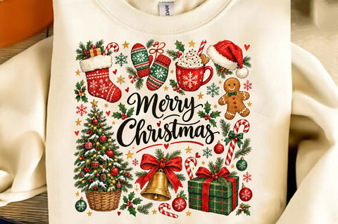 Merry Christmas Elements Set PNG Sublimation SVGista 