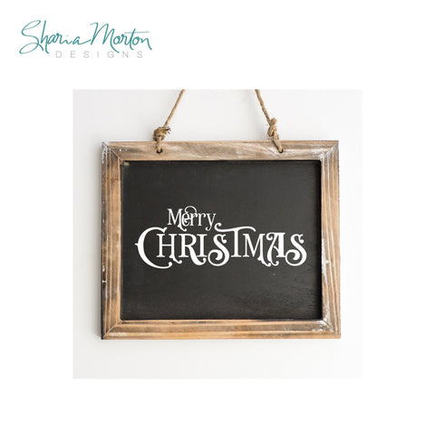 Merry Christmas Festive Lettering for Cards, Signs and Holiday Decor Sublimation Sharia Morton Designs 