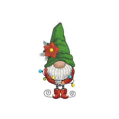 Merry Christmas Gnome Embroidery Design, Christmas Gnome Embroidery File, 3 sizes, Instant Download Embroidery/Applique DESIGNS Nino Nadaraia 