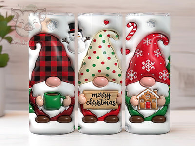Merry Christmas Gnomes 20oz Tumbler, Merry Christmas, Christmas Gnomes, Christmas Gnome, Gnome Tumbler, Merry Xmas Gnome, Christmas Gnome PNG, Gnomes Tumbler Sublimation Lara' s Designs 
