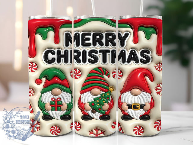 Merry Christmas Gnomes 20oz Tumbler, Merry Christmas, Christmas Gnomes, Christmas Gnome, Gnome Tumbler, Merry Xmas Gnome, Christmas Gnome PNG, Gnomes Tumbler Sublimation ToriDesigns 