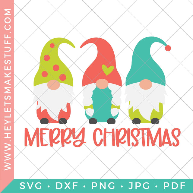 Merry Christmas Gnomes SVG Hey Let's Make Stuff 