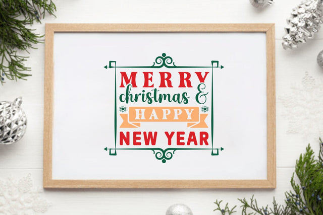 Merry christmas & happy new year SVG Angelina750 