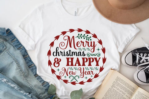 Merry christmas & happy new year SVG Angelina750 