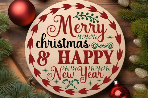 Merry christmas & happy new year SVG Angelina750 