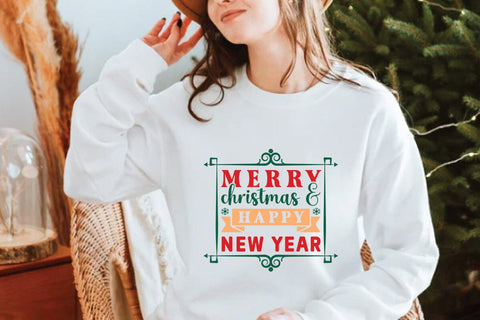 Merry christmas & happy new year SVG Angelina750 