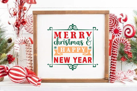 Merry christmas & happy new year SVG Angelina750 