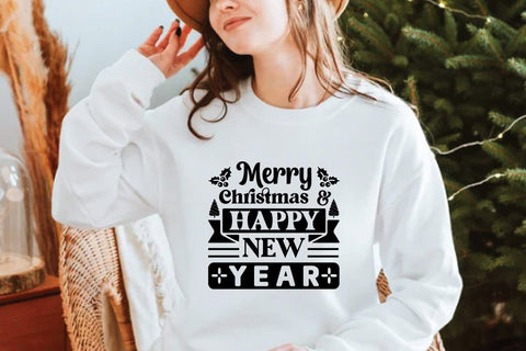 Merry Christmas & Happy New Year SVG Angelina750 