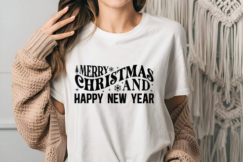 Merry Christmas & Happy New Year SVG Angelina750 