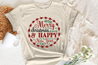 Merry christmas & happy new year SVG Angelina750 