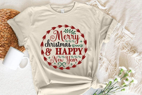 Merry christmas & happy new year SVG Angelina750 