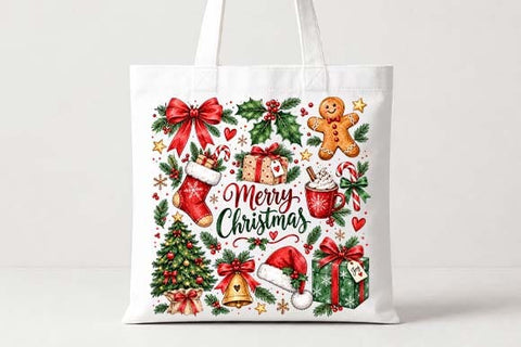 Merry Christmas Holiday Elements Design SVG BillahCrafts 