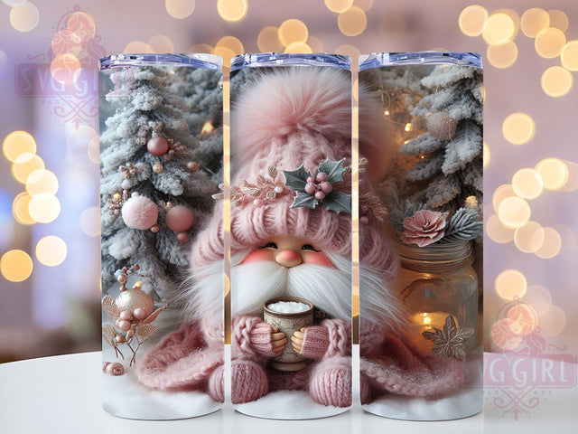 Merry Christmas Holiday Gnome Tumbler, Holiday Gnome Sublimation, 20oz Skinny Tumbler Wrap, Cute Christmas Wrap Design, Festive Holiday Drinkware, Merry Christmas Gnome Wrap, Winter Gnome Sublimation Sublimation SvggirlplusArt 