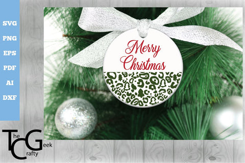 Merry Christmas Leopard Print SVG SVG The Crafty Geek 