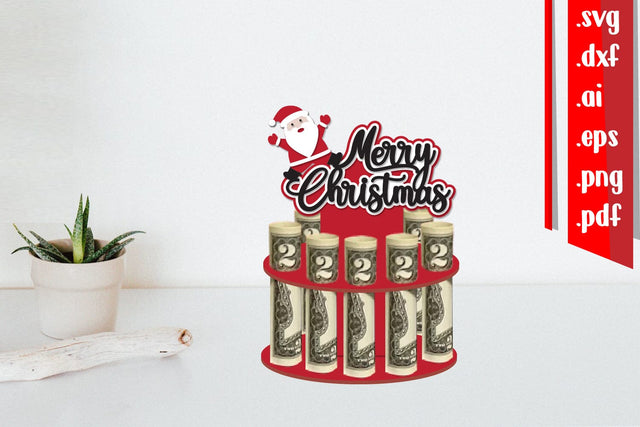 Merry Christmas Money Cake 6 | Santa Claus Money Cake 3D Paper zafrans studio 