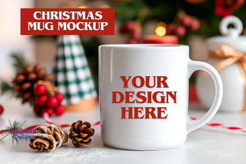Merry Christmas Mug Mockup Mock Up Photo Sublimatiz Designs 