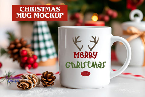 Merry Christmas Mug Mockup Mock Up Photo Sublimatiz Designs 