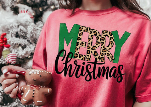 Merry Christmas Png, Christmas Season PNG, Merry Christmas Leopard Png SVG DesignDestine 