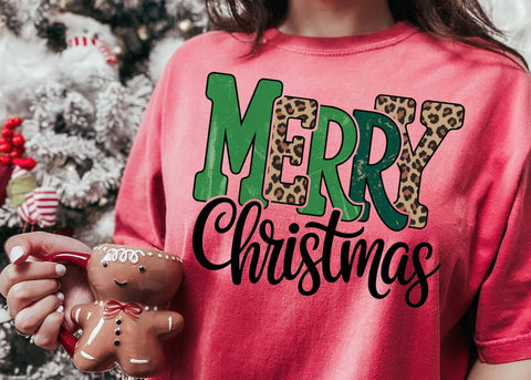 Merry Christmas Png, Christmas Season PNG, Merry Christmas Leopard Png SVG DesignDestine 