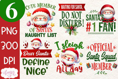 Merry Christmas PNG designs for sublimation BUNDLE 3D Paper Amorclipart 