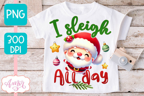 Merry Christmas PNG designs for sublimation BUNDLE 3D Paper Amorclipart 