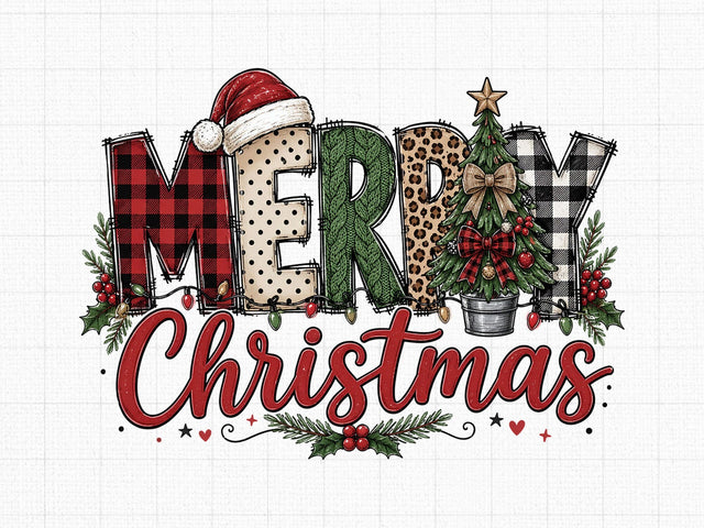 Merry Christmas PNG, Digital Download PNG SVG artprintfile 