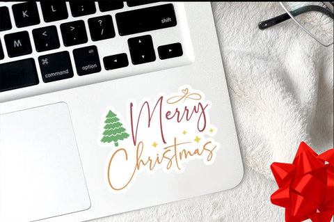 Merry christmas Png Sticker Design SVG Designangry 