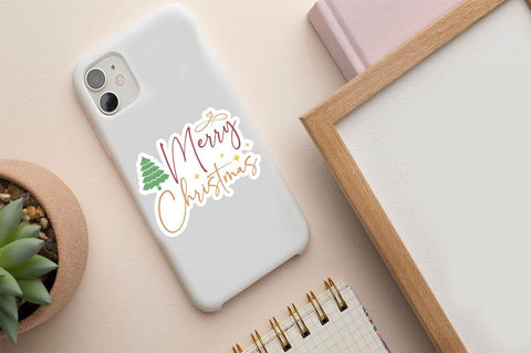 Merry christmas Png Sticker Design SVG Designangry 