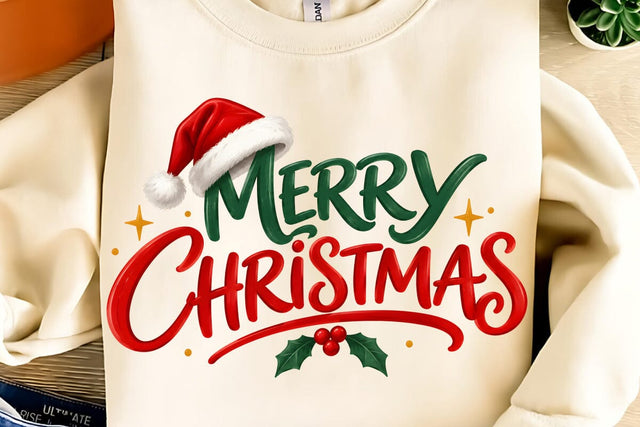 Merry Christmas PNG Sublimation DesignPlante 503 