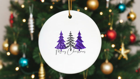 Merry Christmas Purple Trees PNG | Purple Christmas Tree Sublimation Design | Whimsical Holiday Sublimation Sublimation Print Perfect Design Shop 